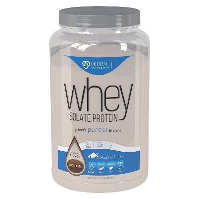 Integrated Supplements Whey Isolate Protein Powder - Chocolate - 28.64oz