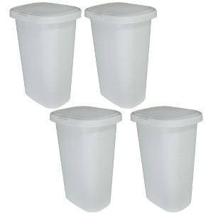 Rubbermaid 13 Gallon Rectangular Spring-Top Lid Wastebasket Trash Can (4 Pack) - 1 of 2