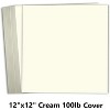 Hamilco Card Stock Scrapbook Paper 12x12 Cream Colored Cardstock 100lb Cover – 25 Pack - 2 of 4
