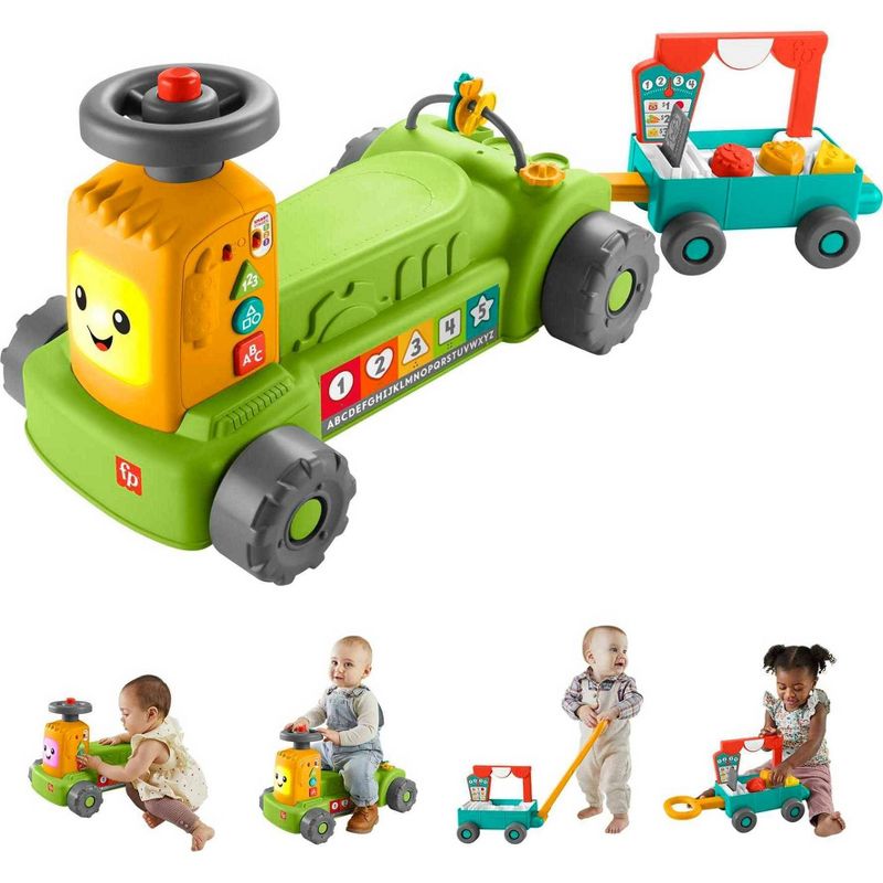 Fisher-Price Laugh &#38; Learn 4-In-1 Farm To Market Tractor, 1 of 8