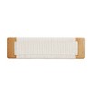 Homy Casa Woven Seat Wood Bench for Entryway, Bedroom & Living Room - 4 of 4