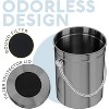 EPICA 1.3 Gallon Countertop Compost Bin | Odorless Stainless Steel Kitchen Composter with Lid & Filters - 4 of 4