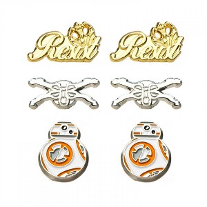Adult Star Wars Episode 8 Resistance Stud Earrings, 3-Sets - 1 of 2