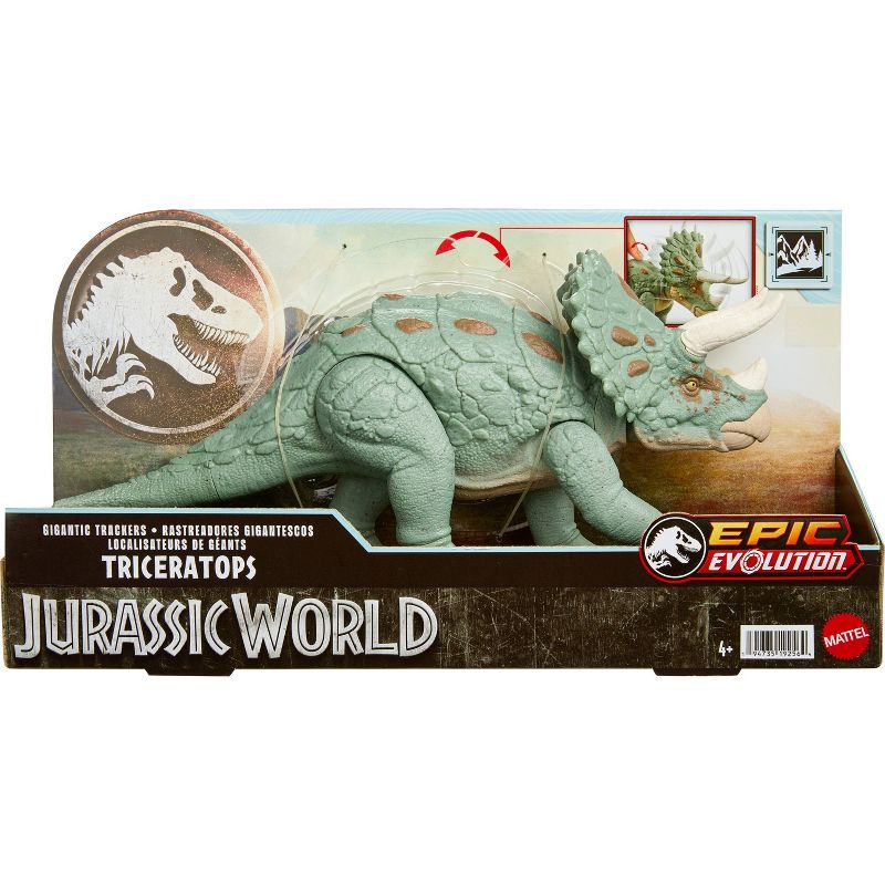 Jurassic World Triceratops Gigantic Trackers Action Figure, 3 of 8