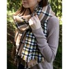 Pavilion Gift Company - Butterscotch - 74.5" x 25.5" Plaid Scarf - Sweaters and Shawls - 3 of 4