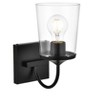 Elegant Lighting Kacey 1 light Black and Clear Bath Sconce - 4 of 4