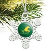 Kentucky State University Primary Logo Metal Snowflake Christmas Tree Holiday Ornament - 2 of 3