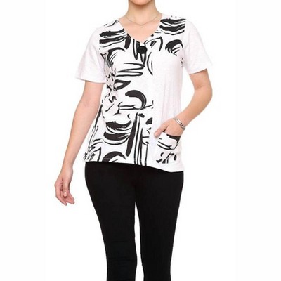 Women's Roma Short Sleeve Pocket Top - Parsley & Sage