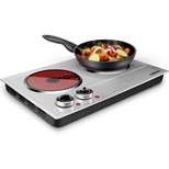 Cusimax 1800W Electric Double Burner,Cast Iron Hot Plate