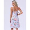 INSPIRE CHIC Women's Floral Sleepdress Midi Rose Sleeveless Spaghetti Strap Round Neck Soft Casual Loungewear - 4 of 4