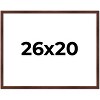 PosterPalooza | Classic Modern Brown Picture Frame - UV Acrylic, Backing Board, Hanging Hardware Included - 2 of 4