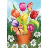 Potted Tulips Spring Garden Flag Floral 18" x 12.5" Briarwood Lane - 3 of 4