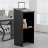 Tangkula Podium Stand 46" Hostess Stand for Speakers w/ Storage Shelf & Cable Holes - 4 of 4