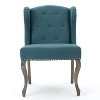 NicBex Linen Accent Chair,Upholstered Living Room Chairs with Button Tufted Backrest,Modern Armless Chair,Accent Chairs for Living Room - 4 of 4