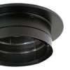 DuraVent DVL 9 by 9 Inches Galvanized Stainless Steel Double Wall Ceiling Chimney Wood Burning Stove Pipe Adapter Connector to Vent, Black - 2 of 4