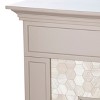Torlington Marble Tiled Electric Fireplace - SEI - 3 of 4