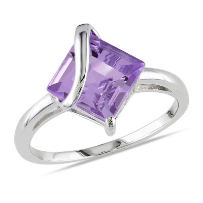 EVERLY JEWELRY | Sterling Silver 2 1/4 CT TGW Amethyst Fashion