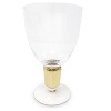 Classic Touch Set of 6 Water Glasses with Gold Stem - 2 of 3