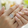 Pompeii3 Certified 1.51Ct Diamond Ring White Gold Unique Filigree Band Lab Created - Size 7 - 4 of 4