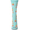 Memoi Women's "Aperol Spritz" Rayon Blend Novelty Crew Sock Capri Breeze 9-11 - 2 of 4