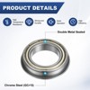 Unique Bargains Chrome Steel Durable Multipurpose Use Flanged Ball Bearing - 2 of 4
