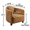 Art Leon Leather Accent Chair with Quilted Design for Timeless Comfort - 4 of 4
