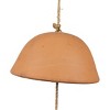 Tiered Natural 3 Bell Terracotta, Wood & Jute - Foreside Home & Garden - image 3 of 4