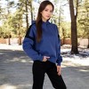 Anna-Kaci Women's Oversized Hoodie with Contrast Shoulder Stripes - 3 of 4
