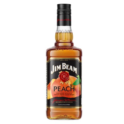 Jim Beam Peach Bourbon Whiskey - 750ml Bottle