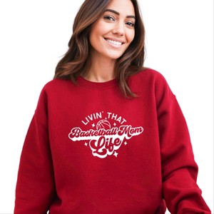 Simply Sage Market Livin' That Basketball Mom Life Sweatshirt - 1 of 4