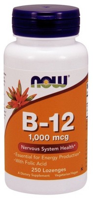 B-12 1000mcg by Now Foods  -  250 Lozenge