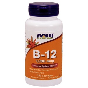 B-12 1000mcg by Now Foods  -  250 Lozenge - 1 of 2