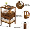 Aukfa Modern Nightstand with Built-in Charging Station, USB Ports & Storage Drawer - 3 of 4