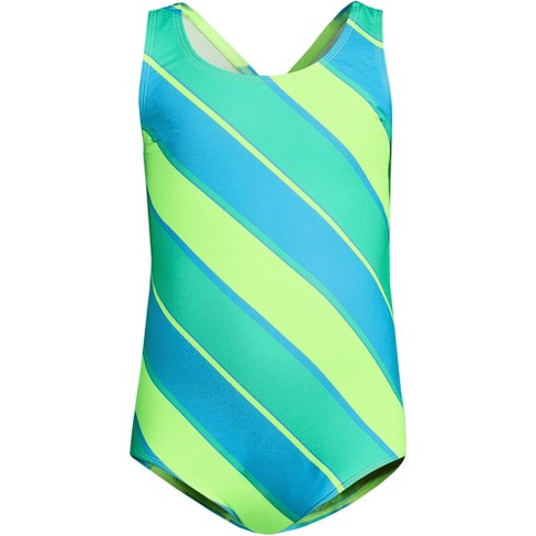 Girls' Gingham Check One Piece Swimsuit - Cat & Jack™ Green Xs : Target