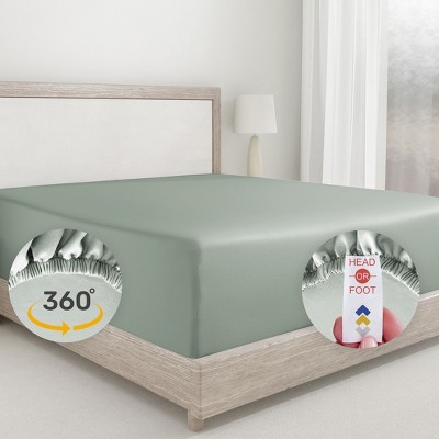 Sage Green Full Size Microfiber Deep Pocket Sheet Set