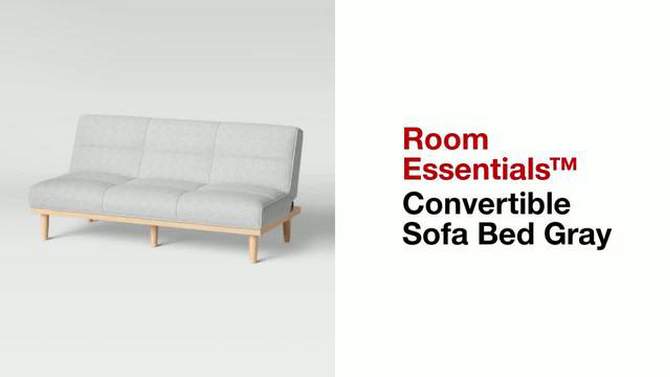Convertible Sofa Bed Gray - Room Essentials&#8482;, 2 of 10, play video