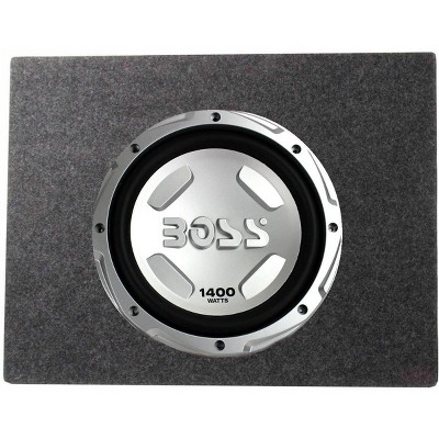 Boss Chaos CX122 12-Inch 1400 Watt Power Subwoofer 4 Ohm and  Q Power TW12 Single 12-Inch Sealed Car Audio Subwoofer Box Enclosures
