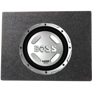 Boss Chaos CX122 12-Inch 1400 Watt Power Subwoofer 4 Ohm and  Q Power TW12 Single 12-Inch Sealed Car Audio Subwoofer Box Enclosures - 1 of 4