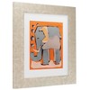 Trademark Fine Art - Treechild Happy Elephant Matted Framed Art - 3 of 4