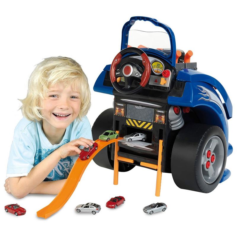 Theo Klein Interactive Toddler Toy Car and Engine Service Maintenance Station and Play Set with Kids Tools Included, Blue, 5 of 7