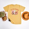 Simply Sage Market Women's Coquette Tis The Season Fall Short Sleeve Garment Dyed Tee - 3 of 4