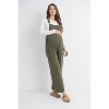 Hello Miz Women's Straight Leg Adjustable Maternity Overalls - 2 of 4