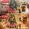 iMountek"Lighted Christmas Reindeer & Sleigh Indoor/Outdoor Decoration with 8 Lighting Modes"Gold&Red - 2 of 4