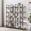 5-Tier Bookcase with Metal Frame Vintage Open Bookshelf Industrial Style Book Case for Home Office Living Room - 2 of 4