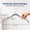 SereneLife Velvet Shirt Hangers - 2 of 4