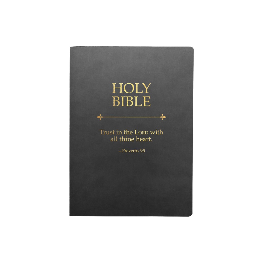 KJV Holy Bible, Trust in the Lord Life Verse Edition, Large Print, Black Ultrasoft - (King James Version Sword Bible) by Whitaker House