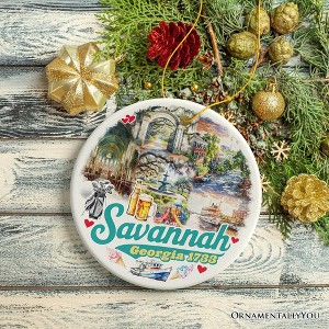 Artistically Scenic Savannah Ornament, Georgia Historical City and Nature Christmas Ornament| OrnamentallyYou - 1 of 4