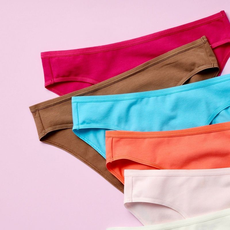Yellowberry Simple Pima Cotton Underwear Bundle of Six, 3 of 5