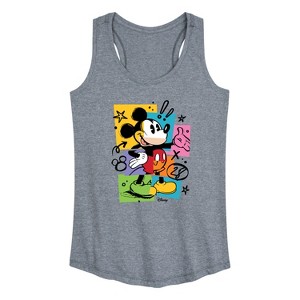 Women's - Disney - Mickey Sketch Graphic Racerback Tank - 1 of 4