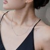 Silver Station Necklace - 16 - 30 Inch Layering Necklace for Women - 2 of 4